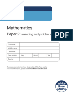 Year 2 Assessment Reasoning Autumn 2018