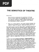 The Semiotics of Theatre