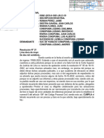 RESOLUCION 21 (19° JUZGADO CIVIL EXPEDIENTE : 03861-2019-0-1801-JR-CI-19 MATERIA : INSCRIPCION REGISTRAL JUEZ : ROMAN PEREZ, JAIME ESPECIALISTA : DIESTRA GAVIDIA, JEAN CARLOS DEMANDADO : RIVERA FLORES, JUAN  CONOPUMA LOZANO, EDELMIRA  CONOPUMA LOZANO, INOCENCIO  RIVERA CONOPUMA, JUAN CARLOS  RIVERA CONOPUMA, LUIS ALBERTO  SUCESION DE LUZMILA CONOPUMA LOZANO DEMANDANTE : SUC DE YGNACIO CONOPUMA, LOZANO  CONOPUMA LOZANO, ANDRES)