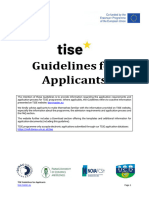 TISE Guidelines For Applicants 2023