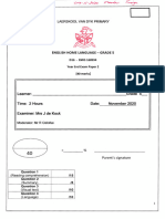 2020 November Exam Paper GR5 English HL