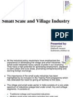 Small Scale and Village Industry