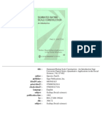 Spector (1992) Summated Rating Scale Construction