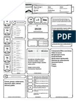 DD 5e Ficha de Personagem Completavel Biblioteca Elfica