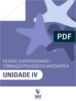 GE - Unidade 4 - Estágio Supervisionado I - Formação Pedagógica Matemática