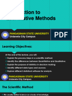 Chapter 1 - Introduction To Quantitative Methods