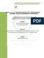 Informe Tecnico de Residencia Profesional