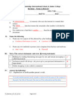 SA2 ICT Grade 7 Revision - Answer Key