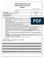 Instituto Excelencia 2020 Prefeitura de Taubate SP Enfermeiro Prova