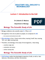 Lecture 1-Introduction To The Cell