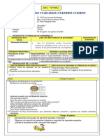 Sesion de 04 de Setiembre de Tutoria Alimentandonos Cuidamos Nuestro Cuerpo