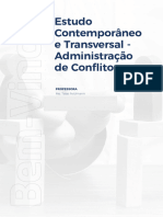 Estudo Contemporâneo e Transversal - Administração de Conflitos