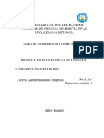 FUNDAMENTOS ECONOMIA Instructivo de Trabajo M D 2019