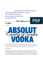 The History of Absolut Vodka