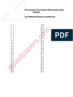 G.C.E A/L 2020 Common General Test Predicted MCQ Answers (New Syllabus) Please Note: These Are Predicted Answers Not Official One