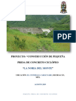 Proyecto de Presa de Concreto. MARIO GASPAR VILLEGAS.