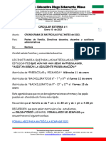 Circular Externa #1 - Cronograma Matriculas Faltantes 2023