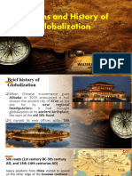 Lesson 2 Origin and History of Globalization