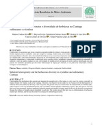 Heterogeneidade de Substratos e Diversidade de Herbáceas Na Caatinga Sedimentar e Cristalina