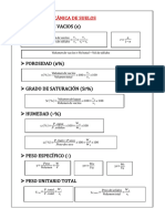 Formulario Mecánica de Suelos