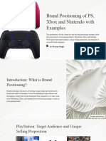 Brand Positioning of PS Xbox and Nintendo With Examples