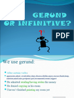 Gerund and Infinitive Mejorado