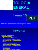 Tema 15 SN Sindromes Neurologicos