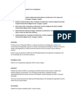 Técnicas de Obtención de Plasma Rico en Plaquetas