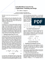 Input-Controlled Buck Converter For Photovoltaic Applications: Modeling and Design