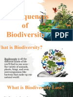 Consequences of Biodiversity Loss