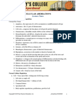 Cellular Aberrations Notes