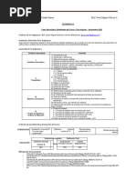 Carta Descriptiva Sintetizada Del Curso (Estadística Agosto-Nov. 2023)