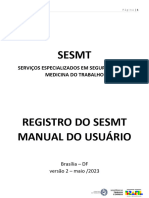 Manual Do Usuario Registro de Sesmt 2023