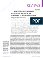 The Inter Relationship Between Delirium and Dementia. The Importance of Delirium Prevention