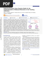 Exploring Divergent Green Reaction Media For The Copolymerization of Biobased Monomers in The Teaching Laboratory