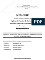 Vibrations Des Poutres Renforcé Par Des Déchets D'acier