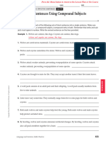 Combining Sentences With Compound Subjects and Verbs