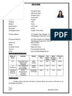 Monalisha Sahu Resume