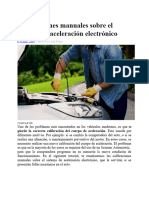 Calibraciones Manuales Sobre El Sistema de Aceleración Electrónico