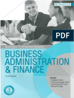 Workbook Business Admin Finance