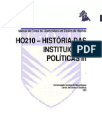 Historia Das Instituicoes Politicas III