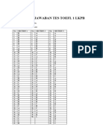 Lembar Jawaban Tes Toefl 1 LKPB