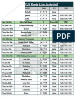 2023-2024 Schedule