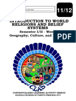 11&12 (IntroductiontoWorldReligionsandBeliefSystems) Sem1&2 CLAS2 GeographyCultureandReligion Final - Eva Joyce Presto