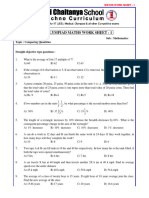 1.IX - Class Maths KAT Work Sheet - 1 - Comparing Quantities