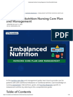 Imbalanced Nutrition Nursing Diagnosis & Care Plan (2023 Guide)