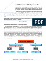 MODULE 2: Materials For Memory and Display Systems (8hr)