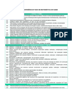 Matriz de Referência de Matemática Saeb - 9º Ano