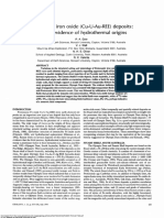 Proterozoic Iron Oxide (Cu-U-Au-REE) Deposits: Further Evidence of Hydrothermal Origins