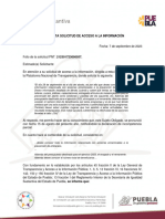 Respuesta Solicitud de Acceso A La Información de La Secretaria de Igualdad Sustantiva